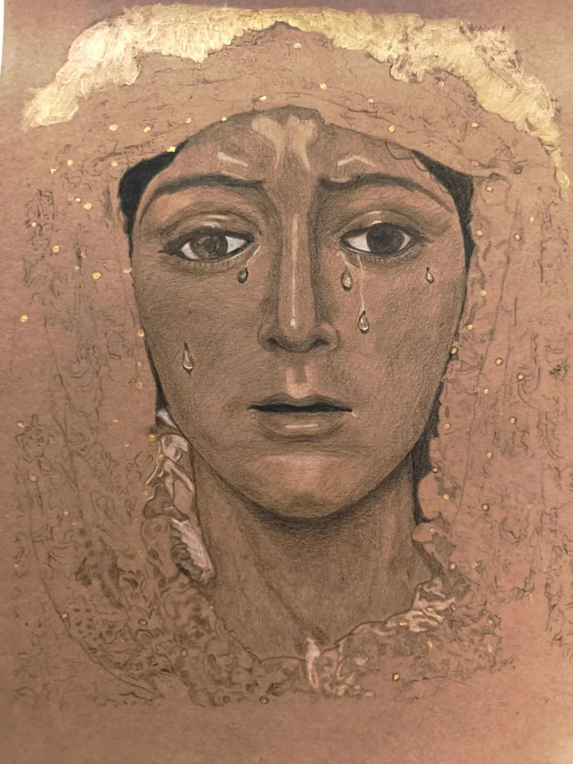 Virgen de la Esperanza Macarena V · Arte cofrade grafito · Semana Santa Sevilla · Sandra Arenas
